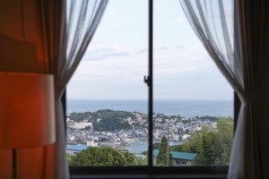 海側客室からの眺め